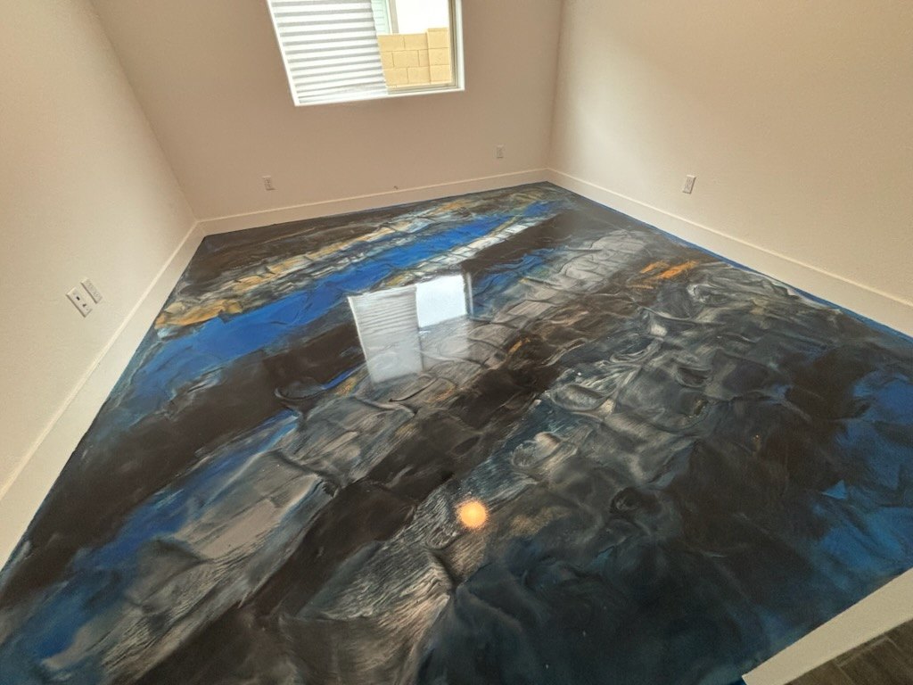 AMR Concrete Coatings floor, finished